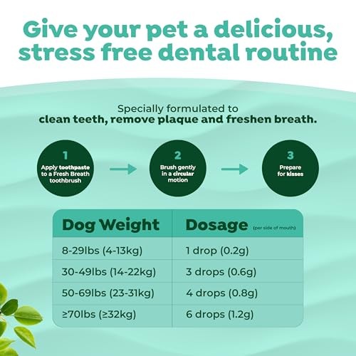 TropiClean Fresh Breath Beef Brisket Flavor Tooth Brushing Kit for Dogs