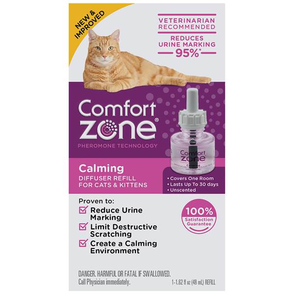 Comfort Zone Calming Diffuser Refill, 1.62 Fl oz, 30 Day Use Cat