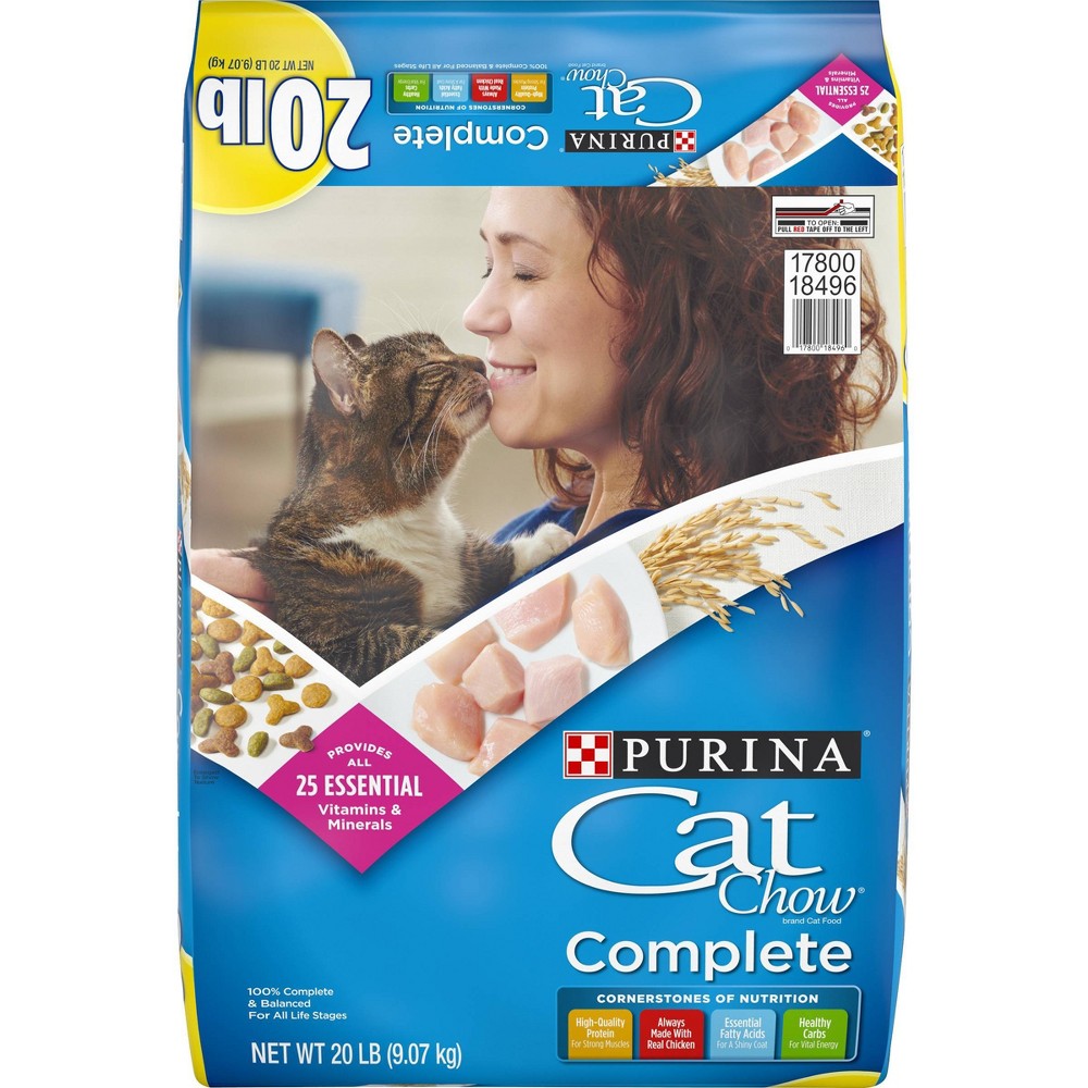 Purina Cat Chow Complete High Protein Chicken Dry Cat Food, 20 lbs.