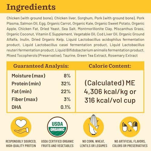 Primal Kibble In The Raw Canine Puppy Chicken & Pork 1.5 lb.
