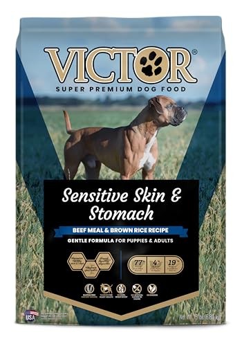 Victor Super Premium Dog Food Sensitive Skin & Stomach Beef & Brown Rice 15 lb