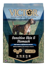 Victor Super Premium Dog Food Sensitive Skin & Stomach Beef & Brown Rice 15 lb
