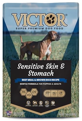 Victor Super Premium Dog Food Sensitive Skin & Stomach Beef & Brown Rice 5 lb