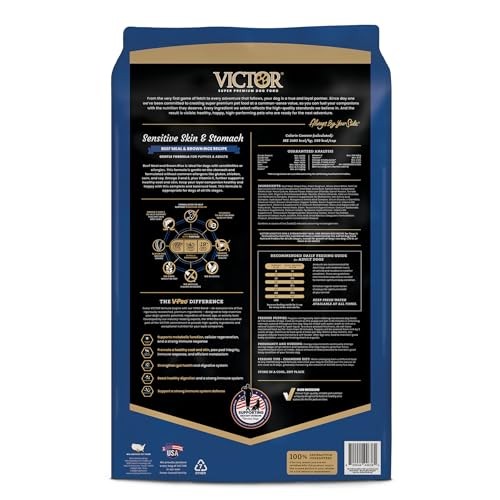 Victor Super Premium Dog Food Sensitive Skin & Stomach Beef & Brown Rice 5 lb
