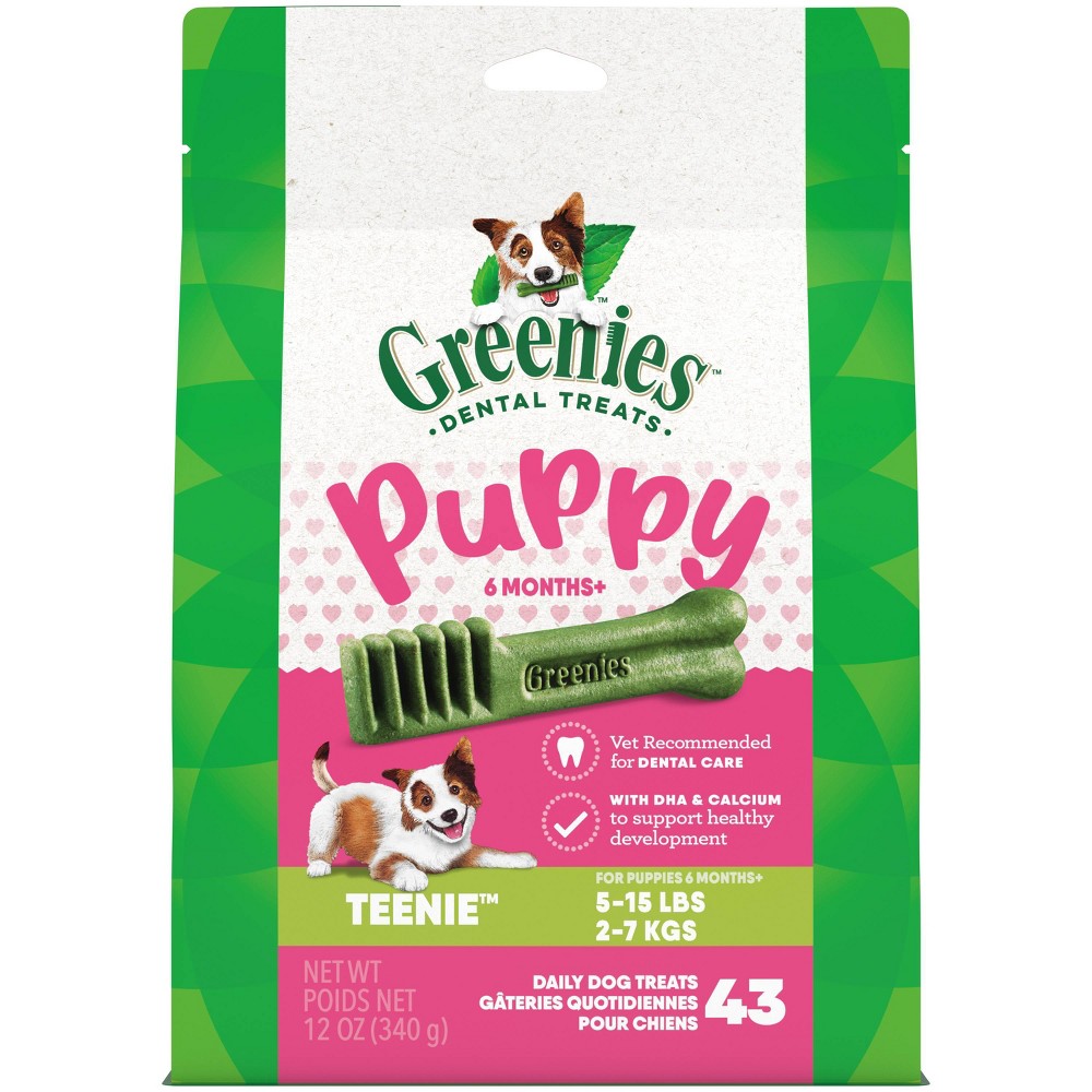 Greenies Teenie Size Chicken Flavor Puppy Dental Dog Treats, 12 oz.