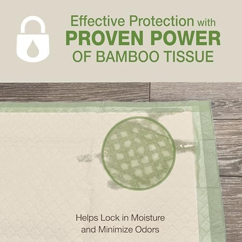 Four Paws Wee-Wee Superior Performance Bamboo Earth Friendly Dog & Puppy Training Pads