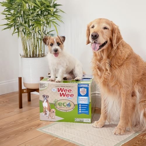 Four Paws Wee-Wee Superior Performance Bamboo Earth Friendly Dog & Puppy Training Pads