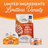 Natural Balance Limited Ingredient Reserve Duck & Sweet Potato Pate in Broth Wet Cat Food, 2.6 oz.