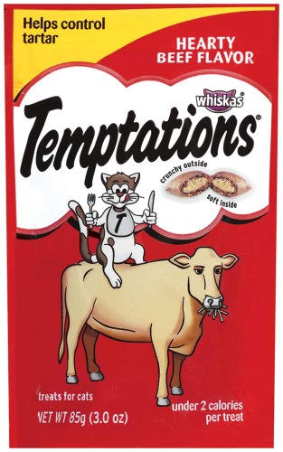 Temptations Hearty Beef Cat Treats, 3 oz.