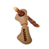 Tall Tails Bully Stick Holder And Chew Toy For Dogs – Bacon-Scented, X-Large, Adjustable Treat Holder For Bully Sticks And Spreadable Treats