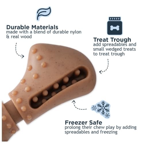 Tall Tails Bully Stick Holder And Chew Toy For Dogs – Bacon-Scented, X-Large, Adjustable Treat Holder For Bully Sticks And Spreadable Treats