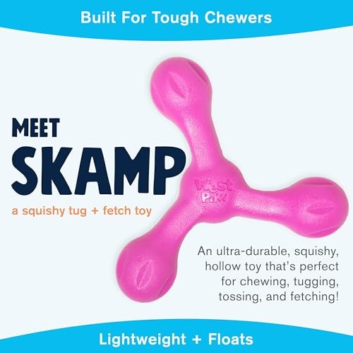 West Paw Zogoflex Air Skamp Hollow Squishy Tug-Of-War Stick Dog Toy