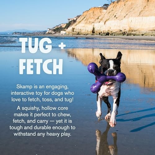 West Paw Zogoflex Air Skamp Hollow Squishy Tug-Of-War Stick Dog Toy
