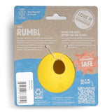 West Paw Zogoflex Rumbl Treat-Dispensing Dog Toy – Interactive Slow-Feeder Chew – Enrichment Toy Moderate Chewers, Fetch, Catch – Holds Kibble, Bag