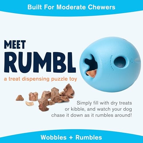 West Paw Zogoflex Rumbl Interactive Slow-Feeder Dog Toy