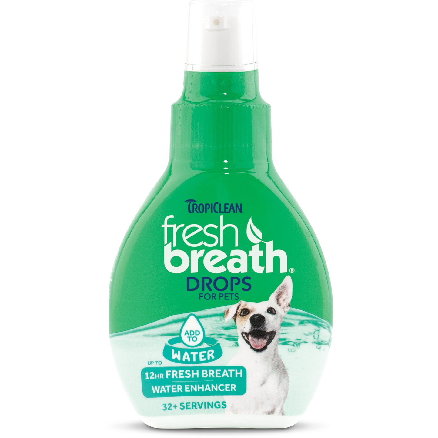 TropiClean Fresh Breath Oral Care Drops for Dogs, 2 oz.