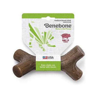 Benebone Bacon Stick Real Bacon Dog Chew Toy, Medium