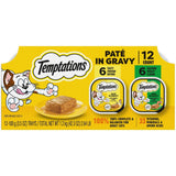 Temptations Pate in Gravy Flavor Wet Cat Food Variety Pack, 3.5 oz. Trays (12 Pack)