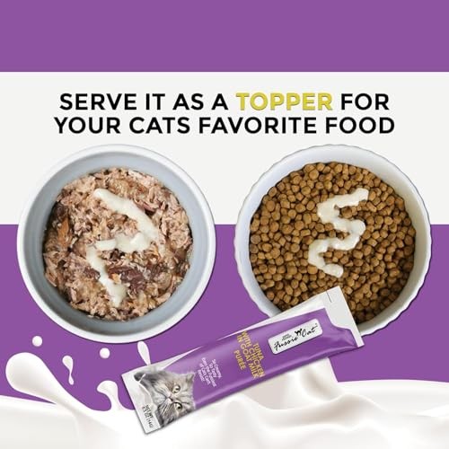 Fussie Cat Super Premium Lickable Cat Treats in Goat Milk Puree Variety Pack (24 Tubes)