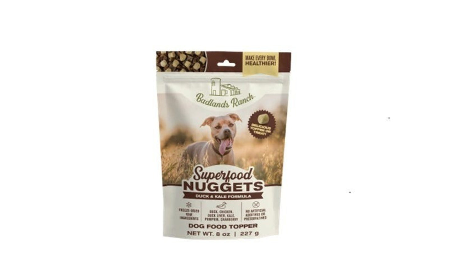 Badlands Ranch Freeze Dried Superfood Duck And Kale Nuggets Dog 8 oz