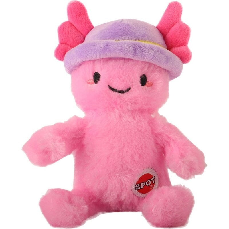 Spot 54963 Axolotl Plush Dog Toy With Hat - 6 in