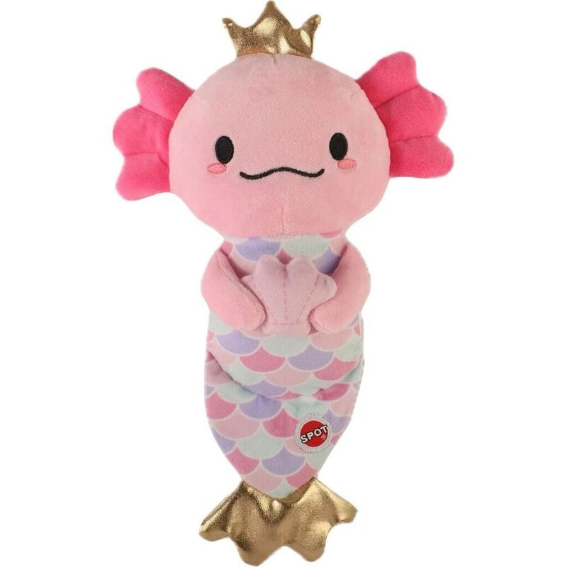 Spot 54965 Axolotl Plush Mermaid Dog Toy - 10 in