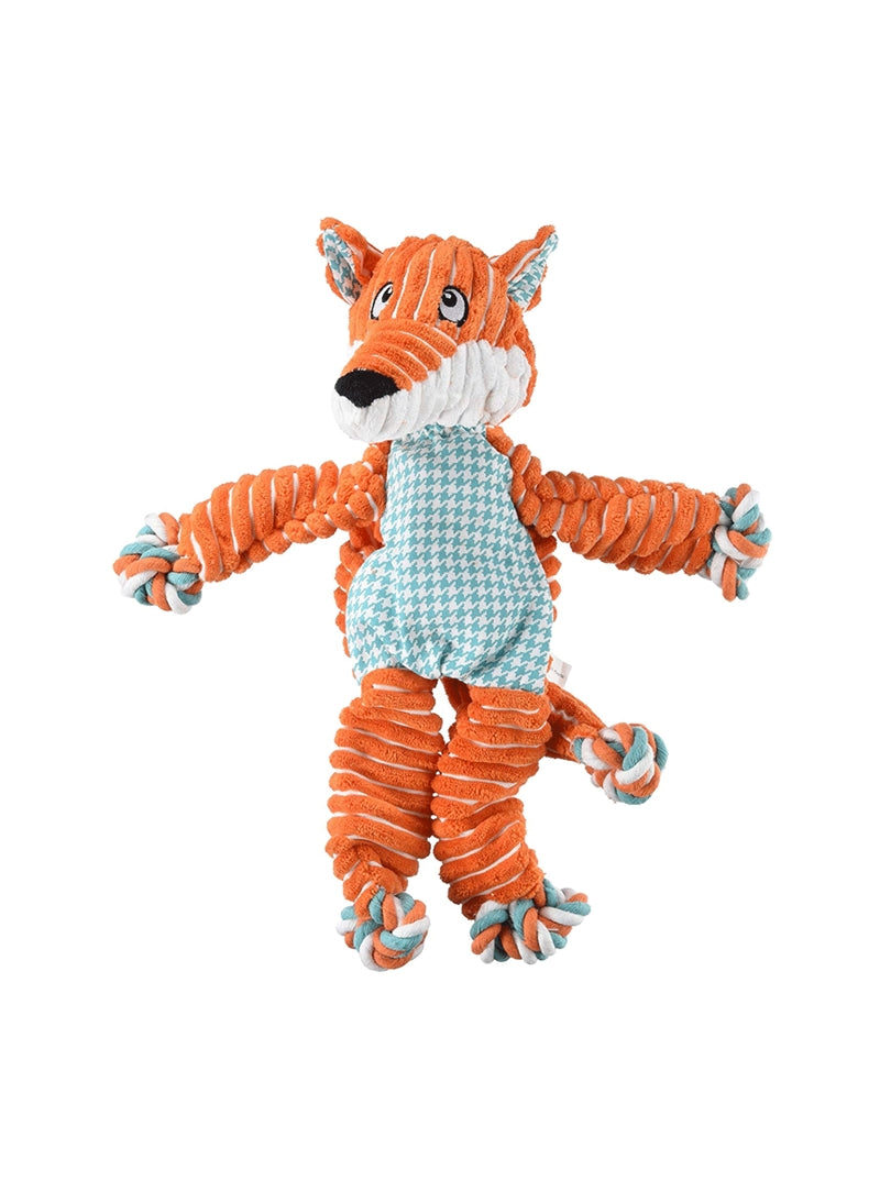 KONG Floppy Knots Fox Dog Toy, Small