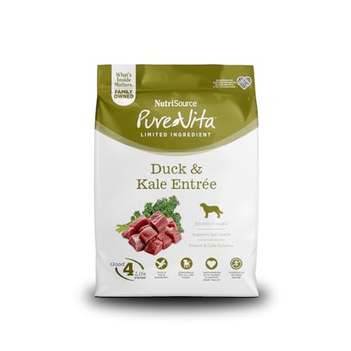 PureVita Duck & Kale Grain-Free Dry Dog Food, 4 lbs.