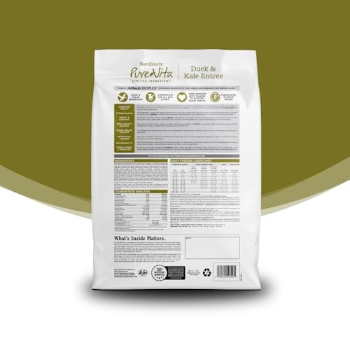 PureVita Duck & Kale Grain-Free Dry Dog Food, 4 lbs.