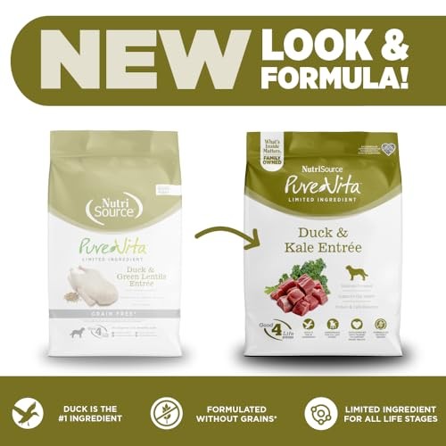 PureVita Duck & Kale Grain-Free Dry Dog Food, 4 lbs.