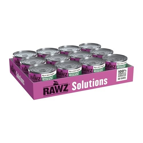 Rawz Hip & Joint Support Chicken & Green Mussels Wet Cat Food, 5.5 oz.