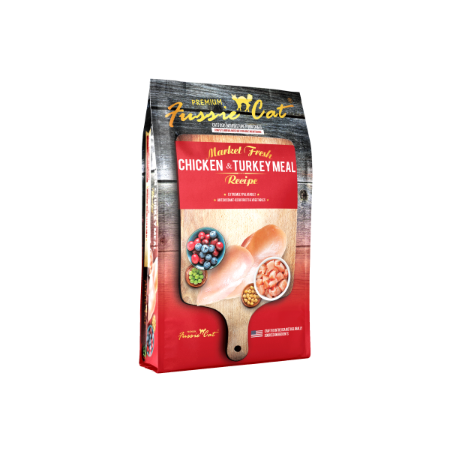Fussie Cat Market Fresh Chicken & Turkey Recipe Grain-Free Dry Cat Food, 10 lbs.