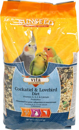 Sunseed Vita Cockatiel & Lovebird Formula Bird Food, 2.5 lbs.