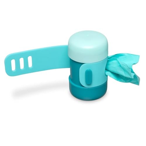 Messy Mutts Bio-Recycle Teal Pet Waste Bags, 240 Count (16 Refill Rolls)