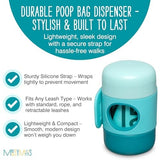 Messy Mutts Bio-Recycle Teal Pet Waste Bags, 240 Count (16 Refill Rolls)