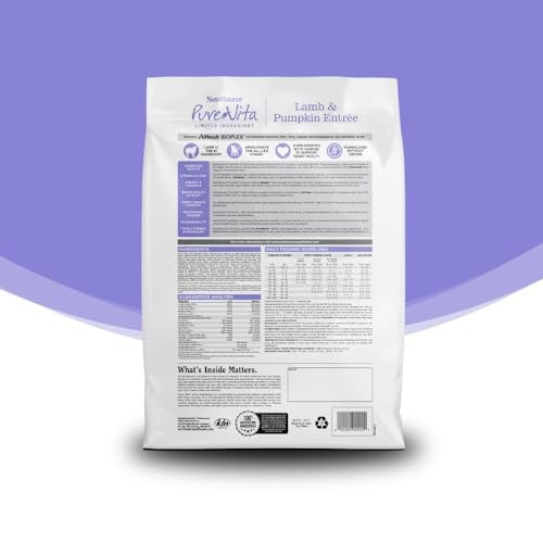 PureVita Lamb & Pumpkin Grain-Free Dry Dog Food, 25 lbs.