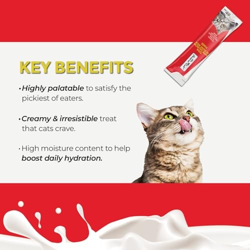 Fussie Cat Tuna with Salmon in Goat Milk Puree Lickable Cat Treats, 2 oz. (4 Pack)