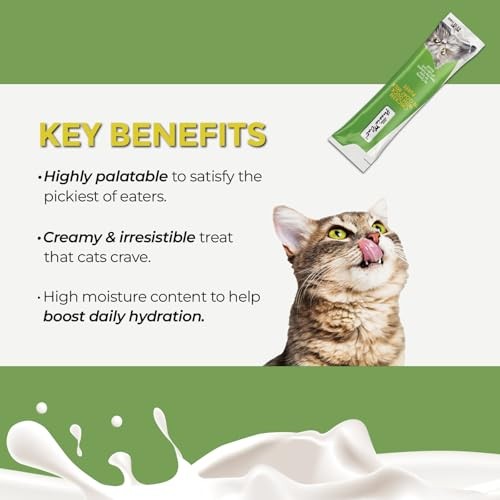 Fussie Cat Chicken with Duck in Goat Milk Puree Lickable Cat Treats, 2 oz. (4 Pack)
