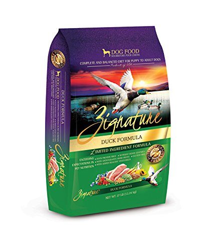 Zignature Duck Formula Grain-Free Dry Dog Food, 25 lbs.
