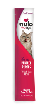 Nulo FreeStyle Tuna & Crab Perfect Puree Cat Treats, 0.5 oz.