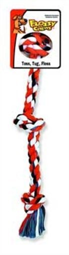 Mammoth Flossy Chews 3-Knot Tug Rope Dog Toy, 25 in.