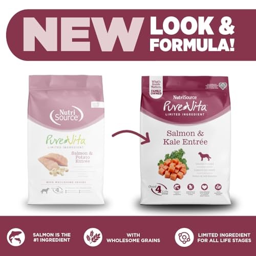 PureVita Salmon & Kale Dry Dog Food, 25 lbs.
