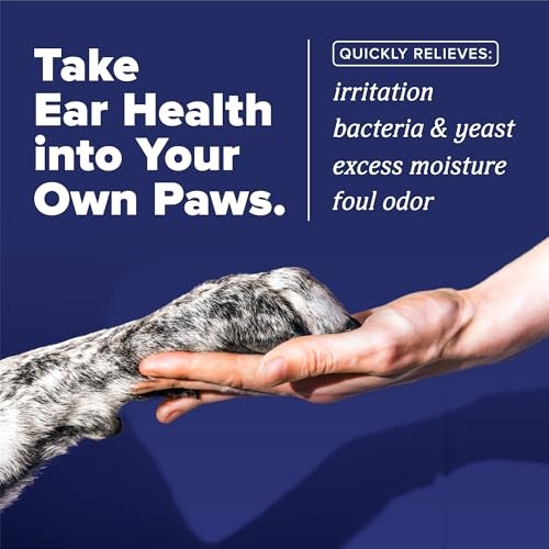 TropiClean HomeVet Medicated Fungal & Yeast Ear Drops for Dogs, 1 oz.
