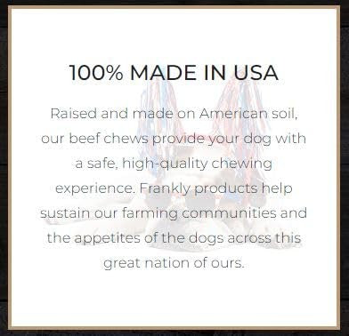 Frankly Pet Original Bacon Flavored Mega Beefy Chew Sticks For Dogs - High Protein Collegen Packed - Healthy Dog Treat  - 4 Count