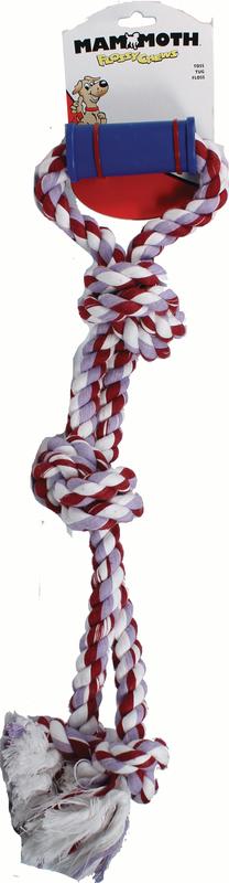 Mammoth Flossy Chews Twin Tug Rope Dog Toy, 24 in.