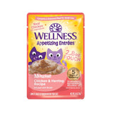 Wellness Appetizing Entrees Mousse Chicken & Herring Wet Cat Food, 2.8 oz.