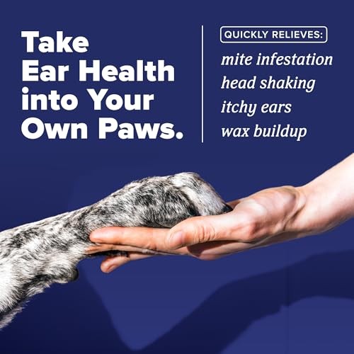 TropiClean HomeVet Ear Mite Treatment for Dogs & Cats, 2 oz.