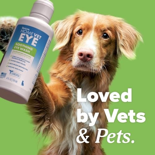 TropiClean HomeVet Soothing Eye Wash for Dogs & Cats, 4 oz.