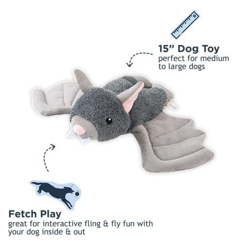 Tall Tails Fling & Fetch Bat Plush Dog Toy