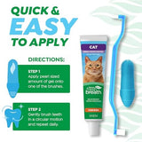 TropiClean Fresh Breath Cat Toothbrush & Toothpaste Dental Kit